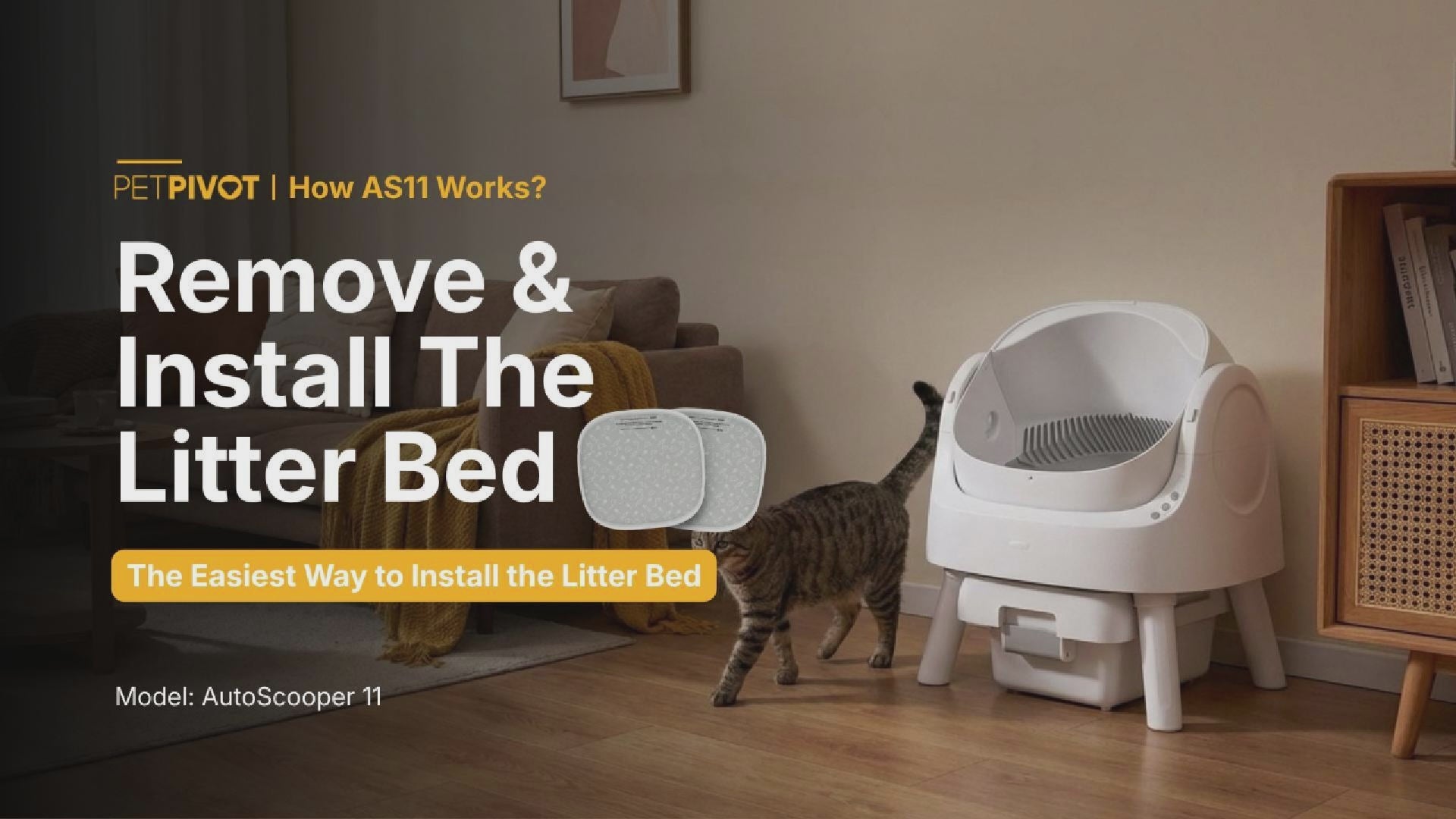 AutoScooper 11 Litter Base Bed – 2 Pack